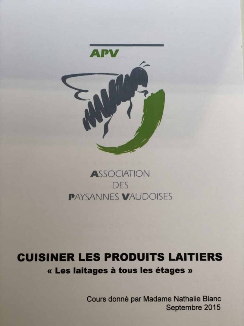 Recettes des cours de cuisine